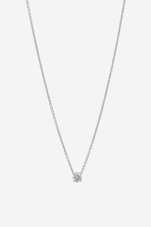 Allegra Silver Clear Necklace
