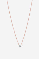 Allegra R Gold Clear Necklace