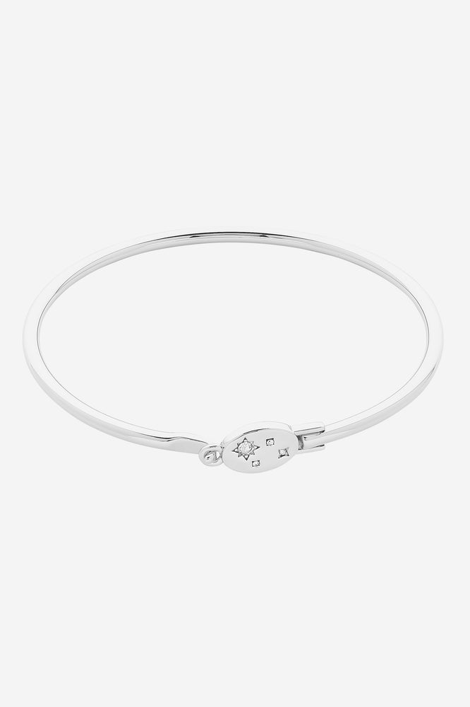 Goldie Silver Bangle