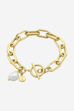 Darcy Gold Pearl Bracelet