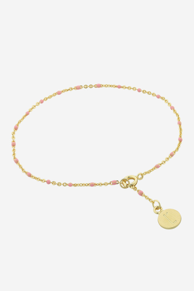 Heather Gold Pink Bracelet