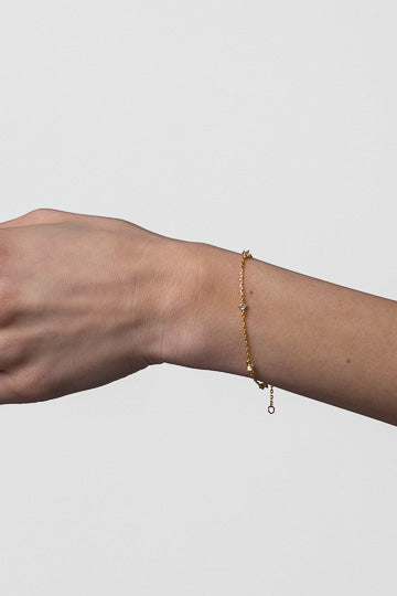 Nico Gold Clear Bracelet