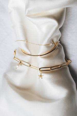 Lilibet Gold Pearl Bracelet