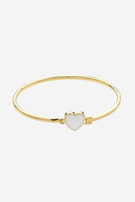 Myra Gold Heart Bangle