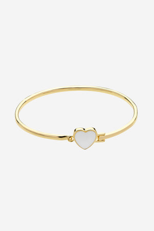 Myra Gold Heart Bangle