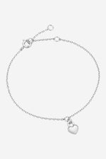 Winnie Silver Heart Bracelet