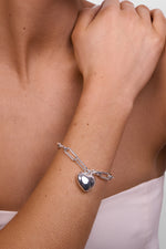 Lotte Silver Heart Bracelet