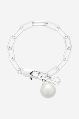 Hayley Silver Pearl Bracelet