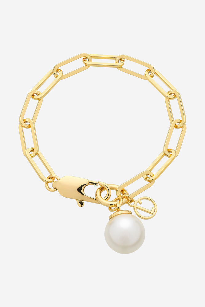 Hayley Gold Pearl Bracelet