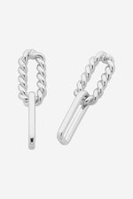 Varsity Silver Earring