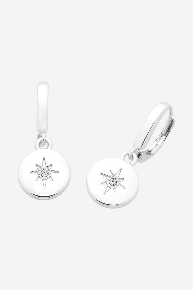 Beck Silver Clear Earring