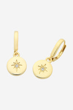 Beck Gold Clear Earring