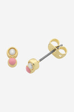 Heather Gold Pink Earring