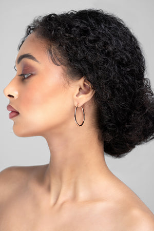 Erika Rose Gold Hoop Earring