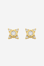 Lauren Soft Gold Clear Stud