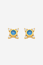 Lauren Soft Gold Aqua Stud