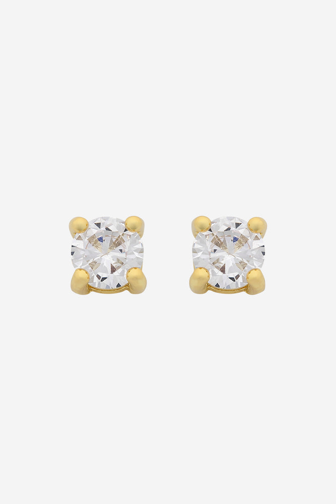 Sylvie Gold  CZ Stud