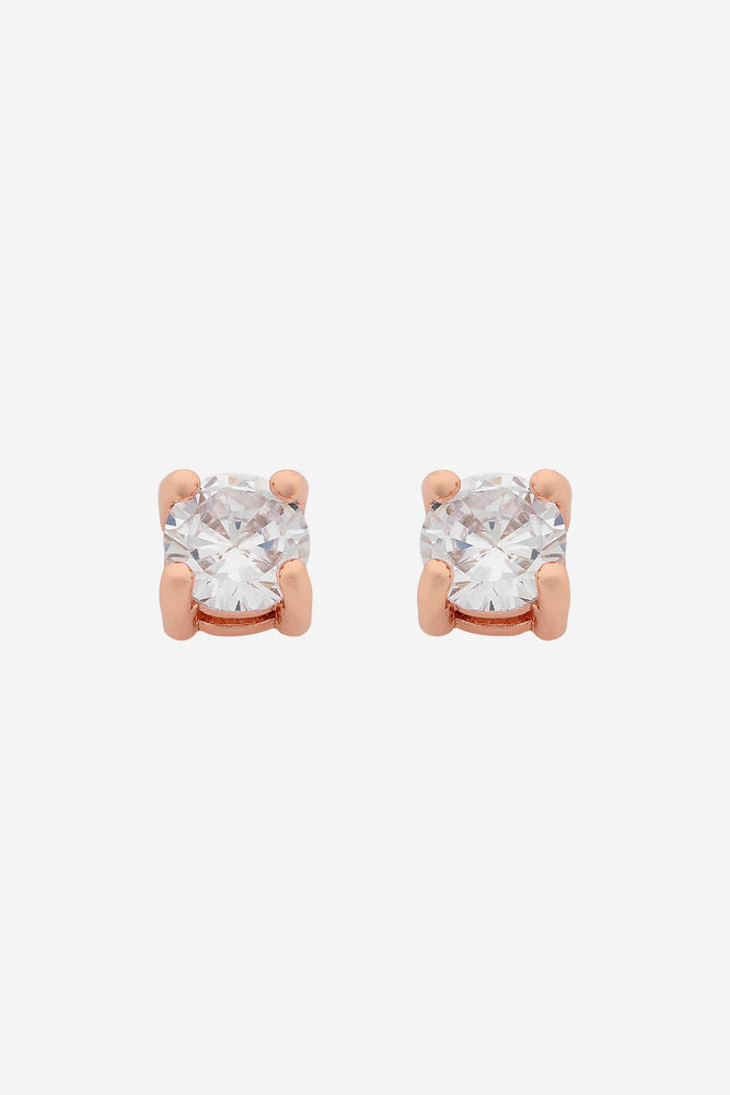 Sylvie Rose Gold CZ Stud