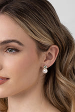 Vera Lemon CZ Pearl Earring