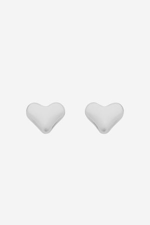 Mariel Silver Heart Earring