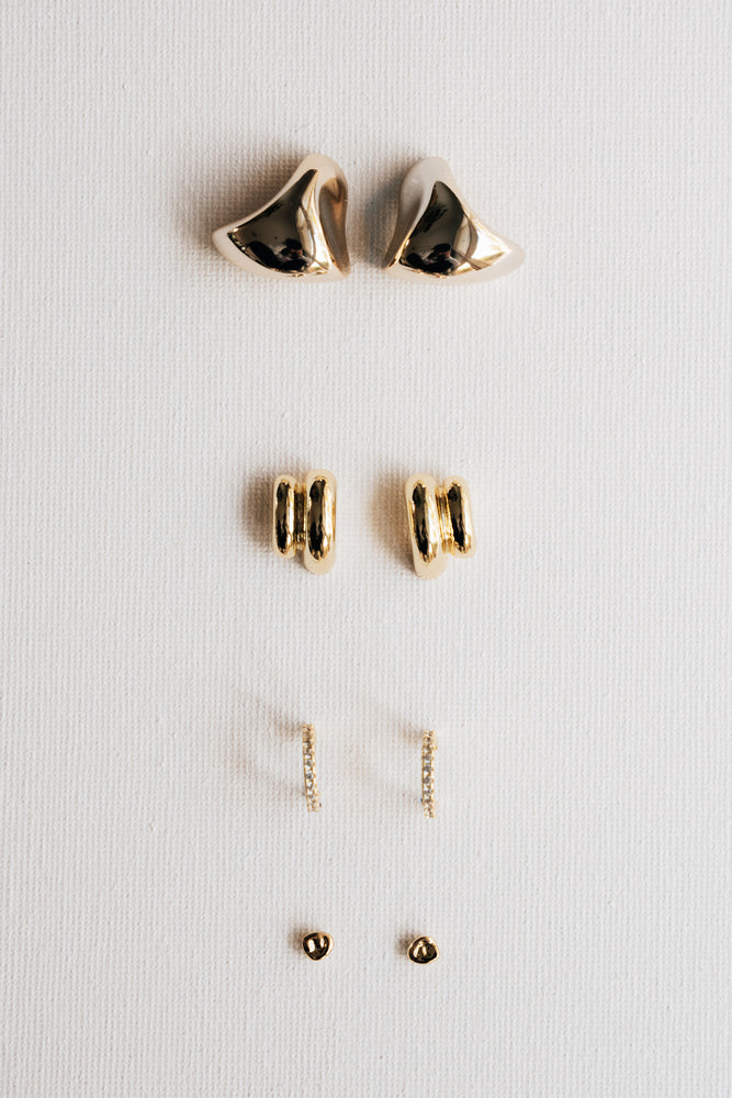 Hutton Soft Gold Earring