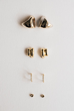 Hutton Soft Gold Earring