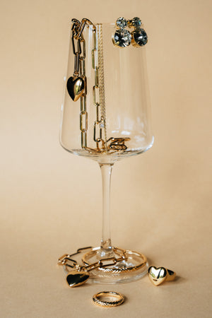 Royal Gold Crystal Earring