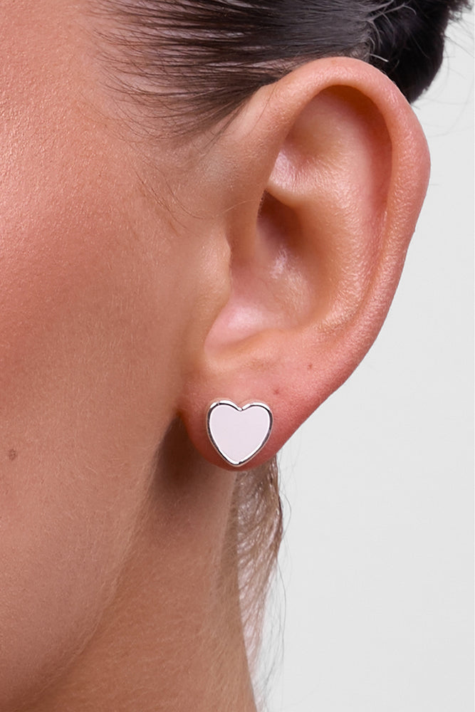 Myra Silver Heart Stud