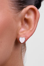 Myra Silver Heart Stud