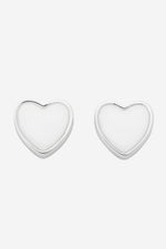 Myra Silver Heart Stud
