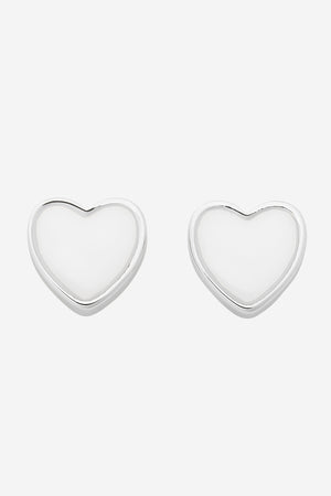 Myra Silver Heart Stud