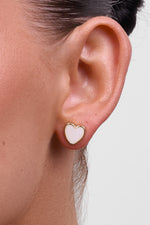 Myra Gold Heart Stud
