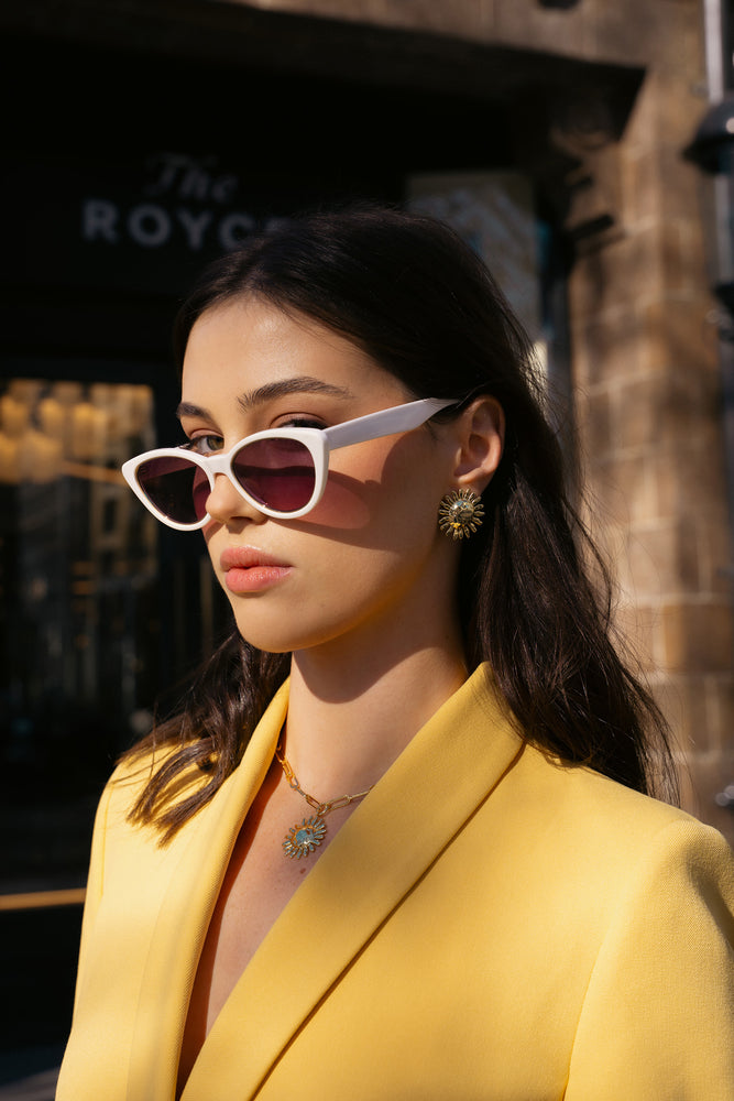 Summer Gold Sun Earring