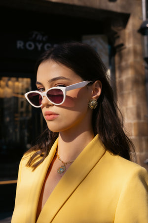 Summer Gold Sun Earring