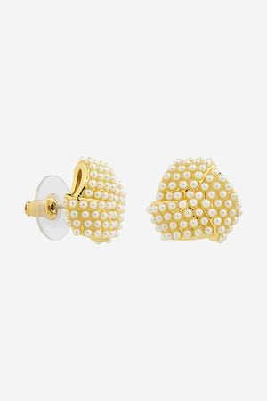 Natalina Gold Pearl Earring