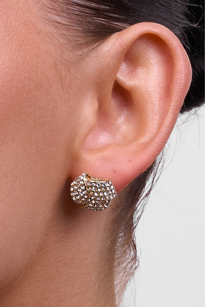 Natalina Gold Crystal Earring