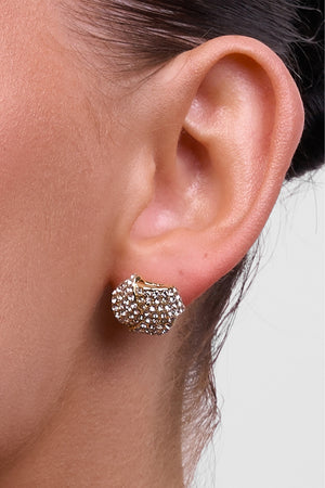 Natalina Gold Crystal Earring