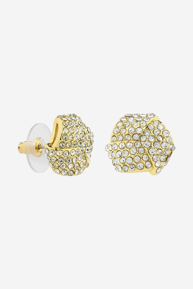 Natalina Gold Crystal Earring