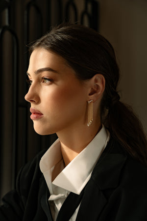 Greer Gold Multi Drop Earring
