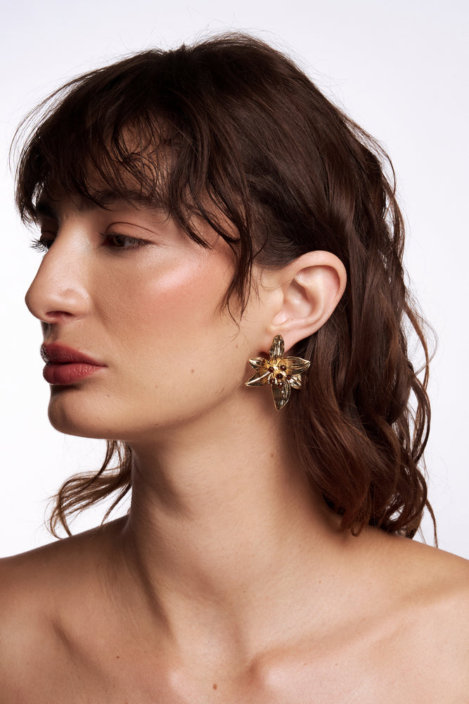 Iris Soft Gold Earring – Liberte