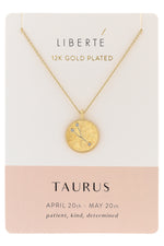 Taurus Gold Necklace
