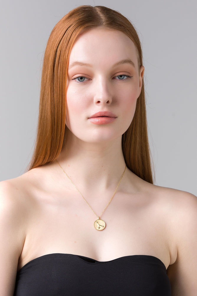 Cancer Gold Necklace