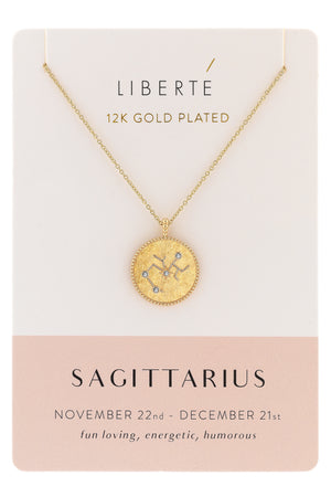 Sagittarius Gold Necklace