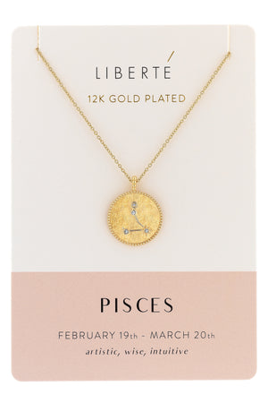 Pisces Gold Necklace