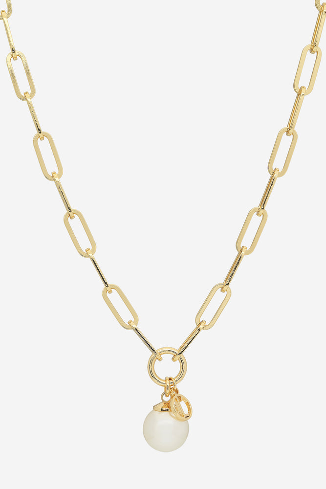 Jolene Gold Pearl Necklace