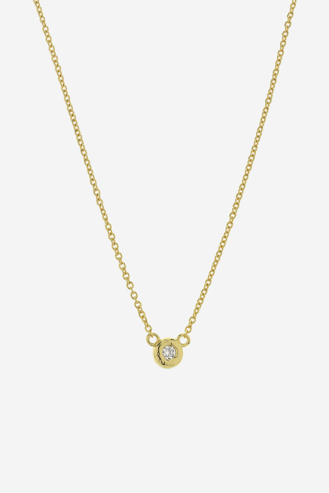 Betsy Gold Clear Necklace