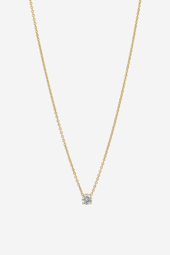 Allegra Gold Clear Necklace