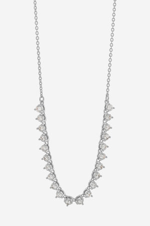 Dolce Vita Rhodium Cz Necklace