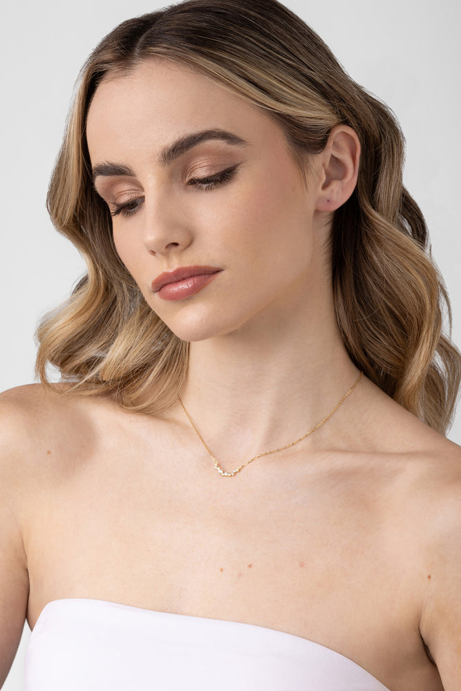 Nico Gold Clear Necklace