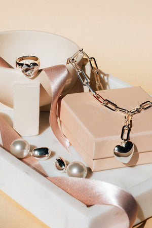 Lotte Silver Heart Necklace